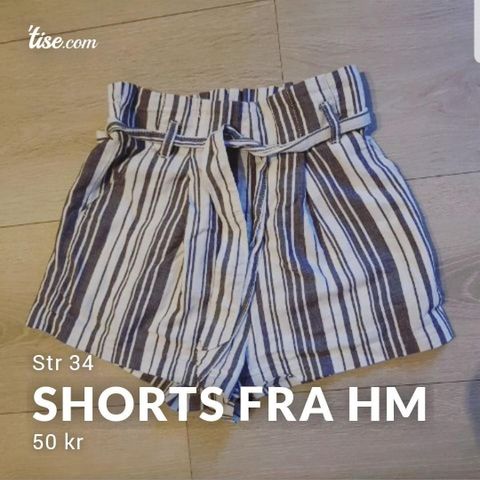 Shorts fra HM str 34