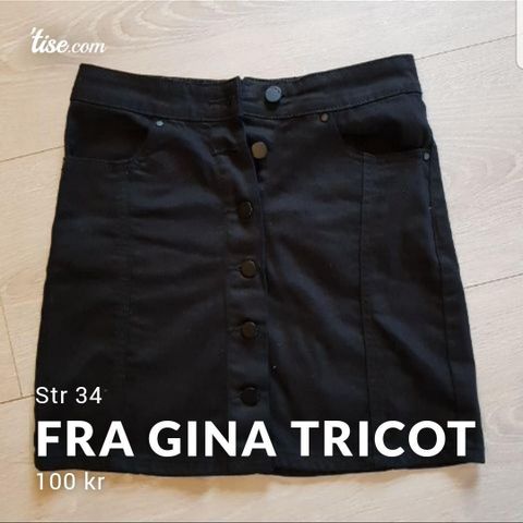 Skjørt fra Gina Tricot str 34