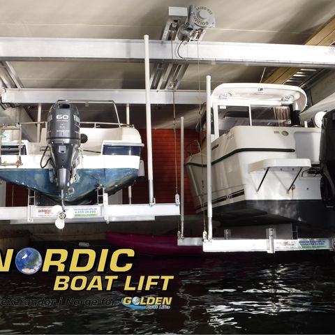 Golden Boatlift Stolpelift / Båthuslift - Båtlift/Båtheis Nordic Boatlift