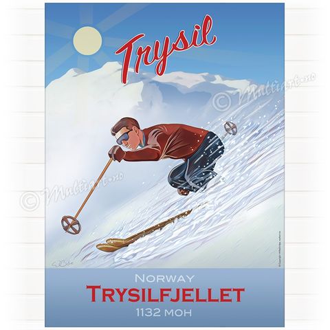 Trysilfjellet skiplakat