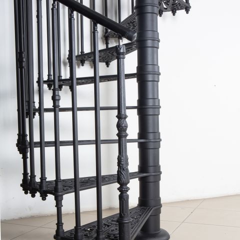 cast iron spiral stair