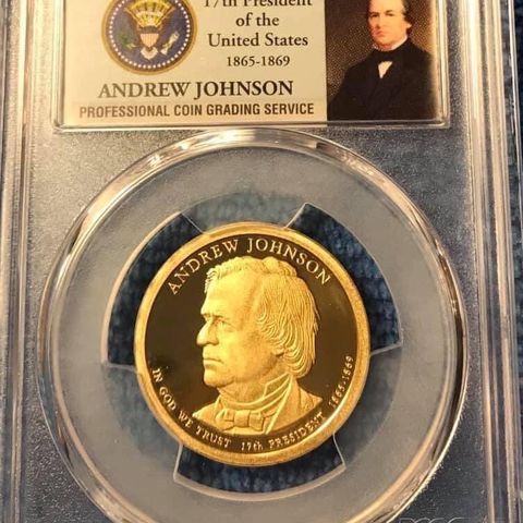 The presidential series. 1 $ 2011-S Andrew Johnsen 17 th President of The USA