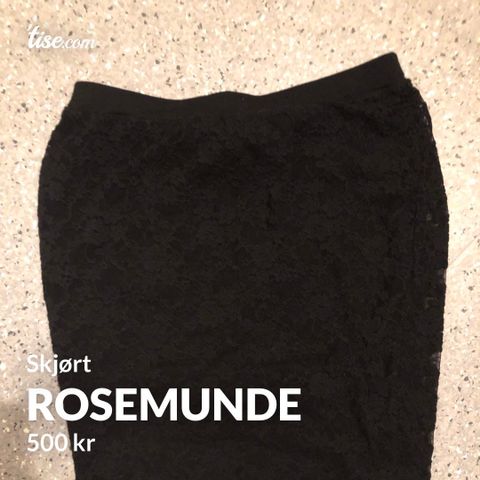 Rosemunde, skjørt