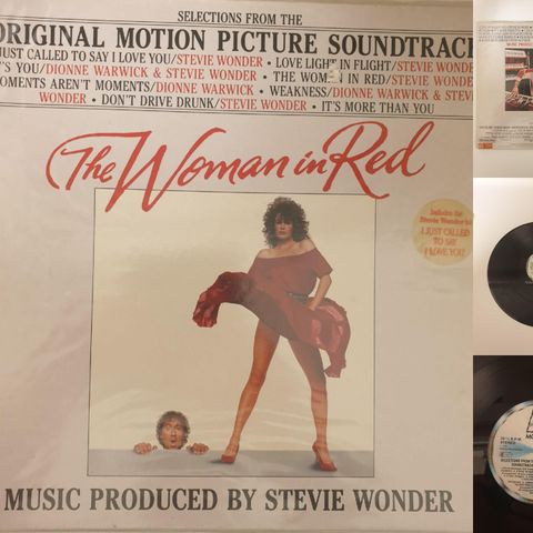 VINTAGE/RETRO LP-VINYL "THE WOMAN IN RED/MUSIC PRODUCED BY STEVIE WONDER 1984"