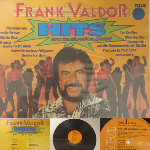 VINTAGE/RETRO LP-VINYL "FRANK VALDOR/HITS AM LAUFENDEN BAND 1976"