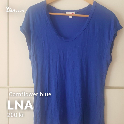 T-skjorte fra LNA (US), nydelig blåfarge
