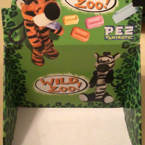 Pez dispensere display for Wild zoo dispensere - super sjelden