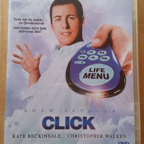 Click. DVD. ( Adam Sandler, Kate Beckinsale, Christopher walken)