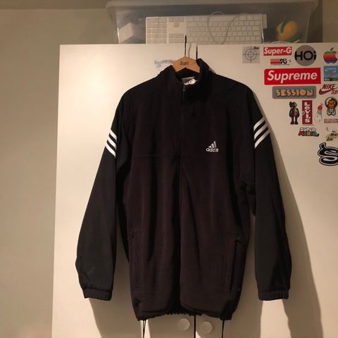 Vintage Adidas fleece jakke (L)