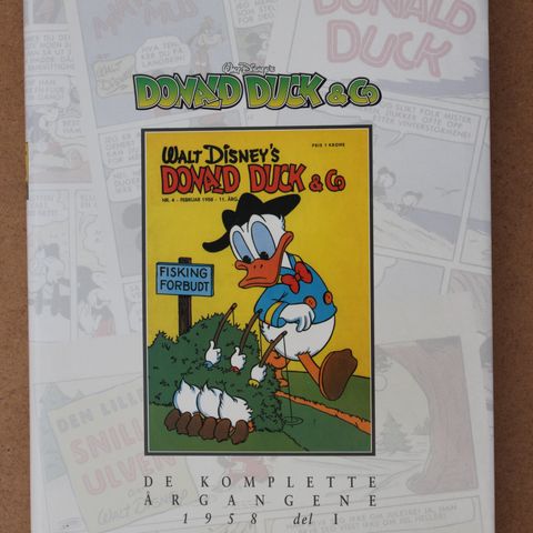 1958 DONALD DUCK & CO KOMPLETTE ÅRGANGSBØKER