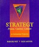 De Wit/Meyer: Strategy: Process, Content, Context-An Int. Perspective- 1.utg, ny