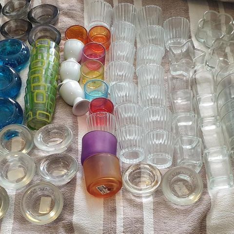 Veldig mange lysglass