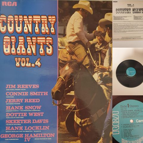 VINTAGE/RETRO LP-VINYL "COUNTRY GIANTS VOL.4 1972"