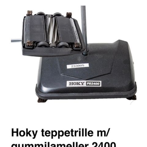 HOKY Power Rotor 2400 Teppetrille med gummilameller PR2400