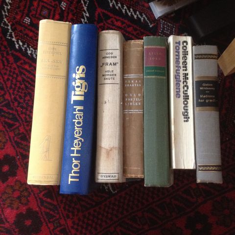 Bøker:Thor Heyerdal,Herman Wildenvei,Lillelord mmm