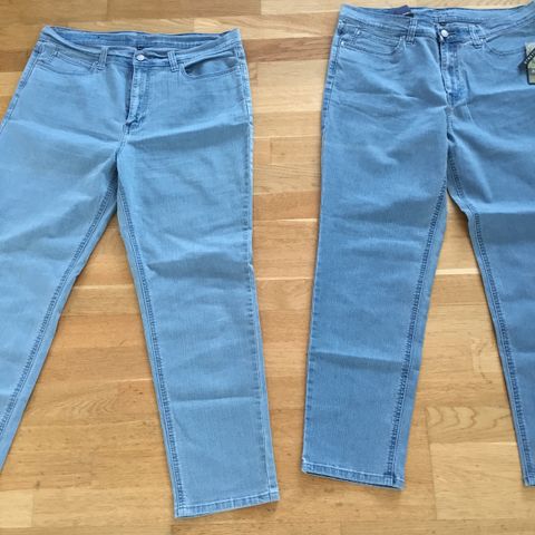 Bukser jeans alt 800kr str 46, høy i livet