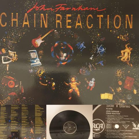 VINTAGE/RETRO LP-VINYL "JOHN FARNHAM/CHAIN REACTION 1990"