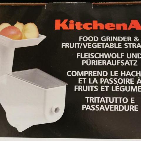 Ny/ubrukt Kitchenaid mat kvern og grønnsak/frukt moser