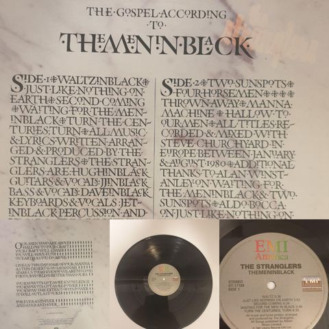 VINTAGE/RETRO LP-VINYL "THE STRANGLERS/THE MENINBLACK 1981 "