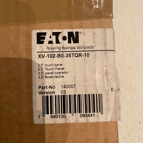 Eaton XV-102-B0-35TQRC-10 touch panel