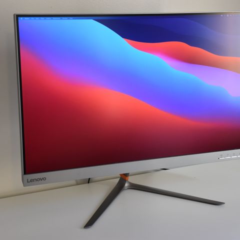 Lenovo 27" skjerm i sølv