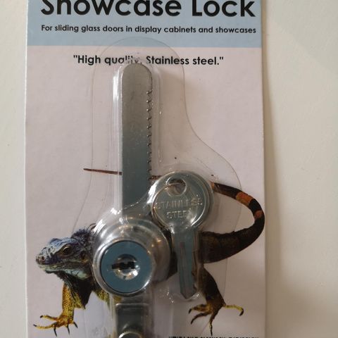 Nye Showcase Lock "Stainless Steel" Selges