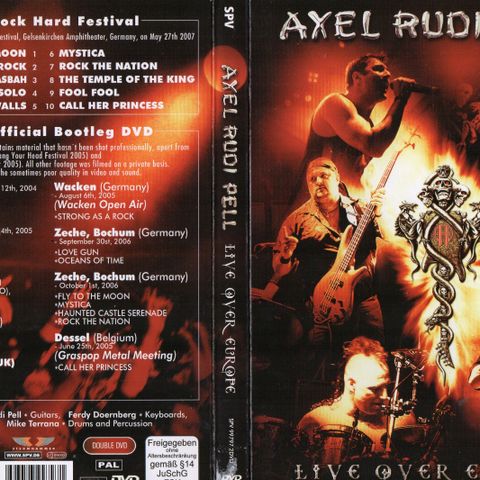 AXEL RUDI PELL: LIVE OVER EUROPE SELGES!!!!!