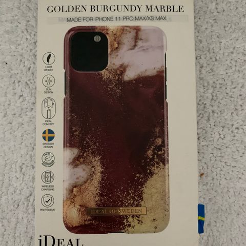 IDEAL OF SWEDEN og Qialino Classic ekte læretui til iPhone 11 Pro Max