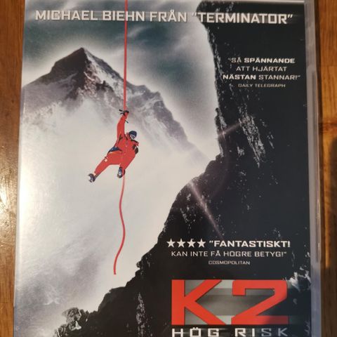 K2 - hög risk (DVD, Michael Biehn)