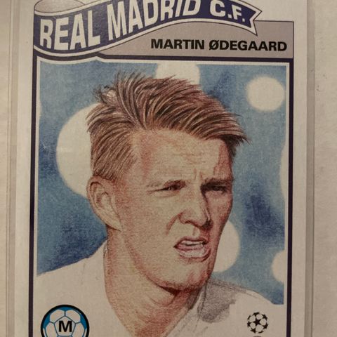 Martin Ødegaard Topps Living Real Madrid 2020 fotballkort print run 476!