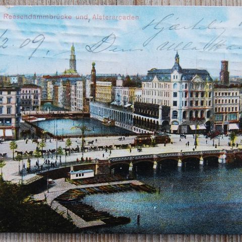 Postkort, Hamburg 1909