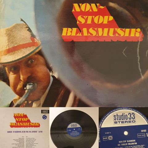 VINTAGE/RETRO LP-VINYL "NON STOP BLASMUSIK/DIE TIROLER WALDBU'AM "