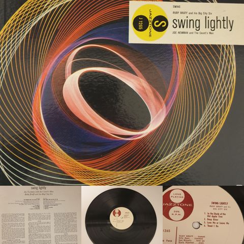 VINTAGE/RETRO LP-VINYL "SWING LIGHTLY/RUBY BRAFF AND HIS BIG CITY SIX "