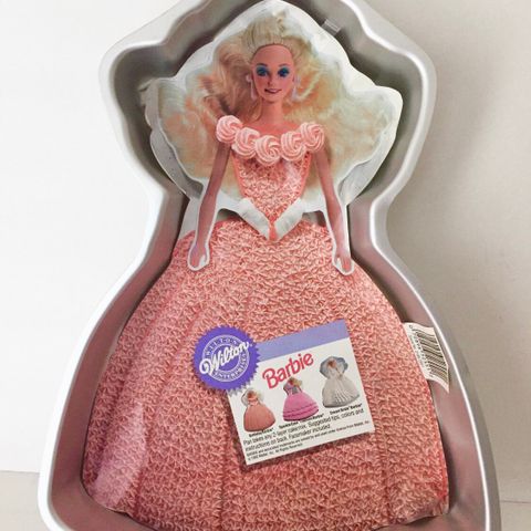 Vintage 1992 Barbie-kakeform fra Wilton