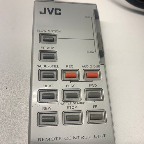 JVC kablet fjernkontroll fra 80tallet