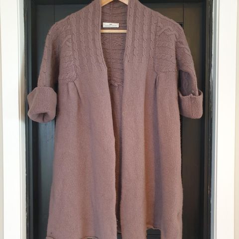 DAY BIRGER MIKKELSEN ROSA LANG CARDIGAN STRIKKEJAKKE STR SMALL