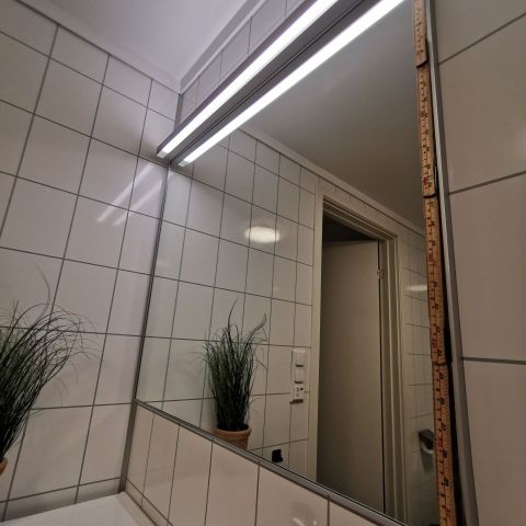 Loevschall  vienna-mirror 90x80 og lysarmatur