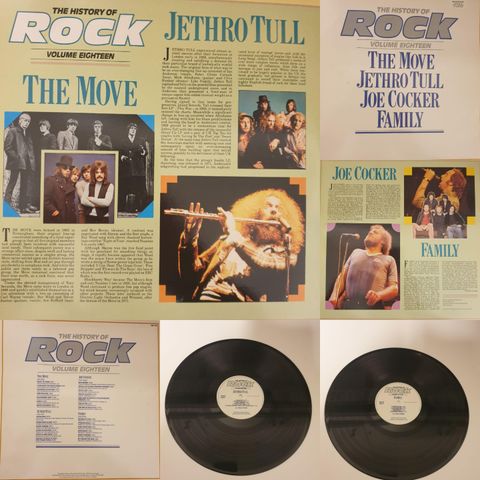 VINTAGE/RETRO LP-VINYL DOBBEL "THE MOVE - JETHRO TULL - JOE COCKER  - FAMILY"