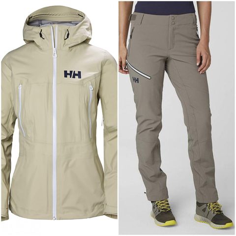 Ny Helly Hansen Verglas 3L Shell jakke og Odin Muninn bukse, str L