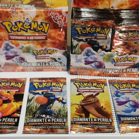 Pokemon Diamond and Pearl Mysterious Treasures (Portugisisk) 150kr pr pakke