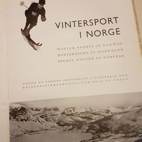 Winter Sports in Norway souvernierbok fra OL 52