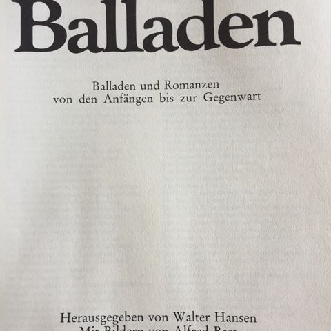 Das Buch der Balladen