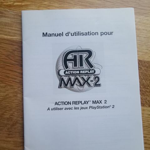 Action reply max 2 Manual playstation 2