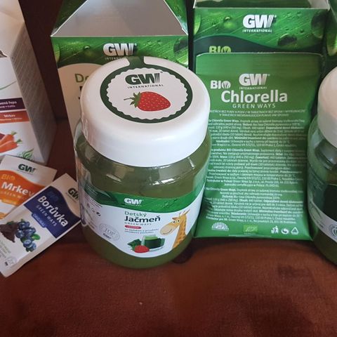 Grønt bygg og chlorella superfoods