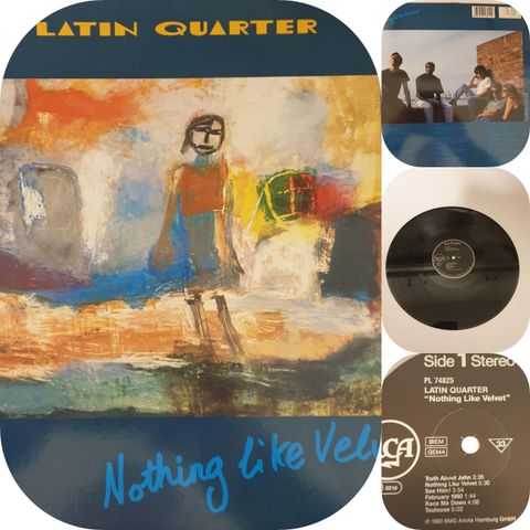 VINTAGE/RETRO LP-VINYL "LATIN QUARTER/NOTHING LIKE VELVET 1990"