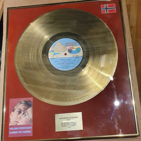 Jahn Teigen & Anita Skorgan - Cheek To Cheek - LP - Gullplate Award