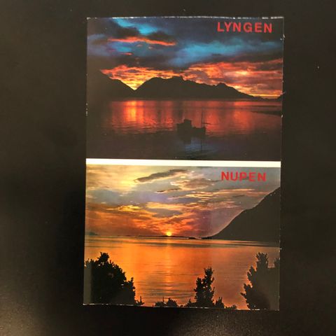 PROSPEKTBILDE ved Lyngen og Nupen i Nord-Norge, ubrukt (989D