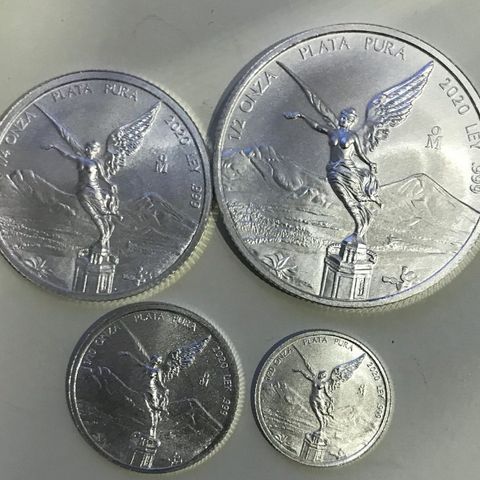 Mexiko SET- 1/2, 1/4, 1/10, 1/20 Libertad Mexico 2020 0,9 oz SILVER