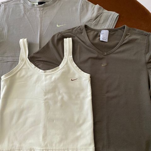 Nike treningstopper grønn & beige XS & S