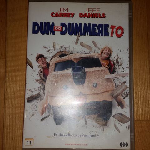 Dum og Dummere 2 DVD. ( Jim Carrey og Jeff Daniels)